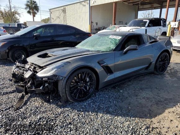 2016 Chevrolet Corvette Z06 3LZ with VIN 1G1YU2D64G5606750, listed as a Copart auction lot 85672634 with 52,227 mi miles and Salvage Title. Bid and sale history available at carsss.com. Image 1.