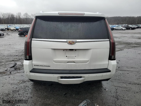 2019 Cadillac Escalade Luxury with VIN 1GYS4BKJ0KR213635, listed as a Copart auction lot 82604024 with 0 mi miles and Salvage Title. Bid and sale history available at carsss.com. Image 6.