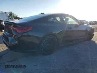 2025 BMW M4 Competition xDrive with VIN WBS33HK07SCT59324, listed as a Copart auction lot 41611245 with 2,505 mi miles and Salvage Title. Bid and sale history available at carsss.com. Image 3.