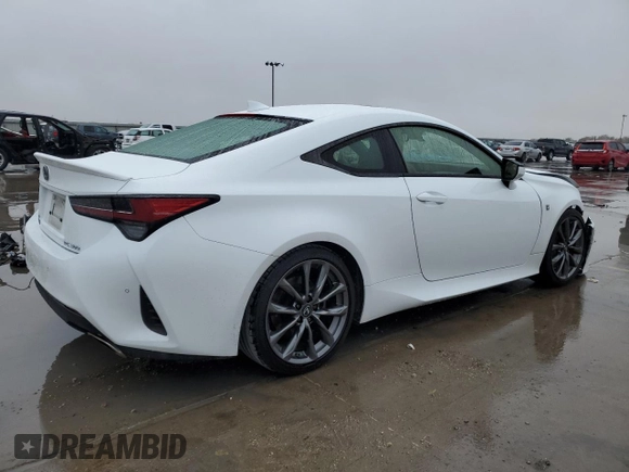 2020 Lexus RC 300 F Sport z VIN JTHGA5BC0L5010484, wystawiony jako Copart lot #82191544 z przebiegiem 39 411 mil mil oraz Szkoda całkowita • Salvage title. Historia ofert i sprzedaży dostępna na DreamBid. Obrazek 3.