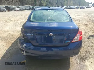 2012 Nissan Versa S with VIN 3N1CN7AP7CL824039, listed as a Copart auction lot 47876405 with 227,126 mi miles and Salvage Title. Bid and sale history available at carsss.com. Image 6.