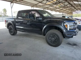 2024 Ford F-150 Raptor with VIN 1FTFW1RG7RFA04247, listed as a Copart auction lot 69034844 with 2,058 mi miles and Salvage Title. Bid and sale history available at DreamBid. Image 4.