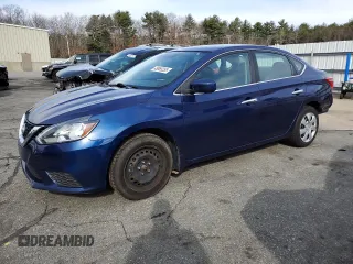 2017 Nissan Sentra SV with VIN 3N1AB7AP6HL668647, listed as a Copart auction lot 49869255 with 93,309 mi miles and Salvage Title. Bid and sale history available at DreamBid. Image 1.