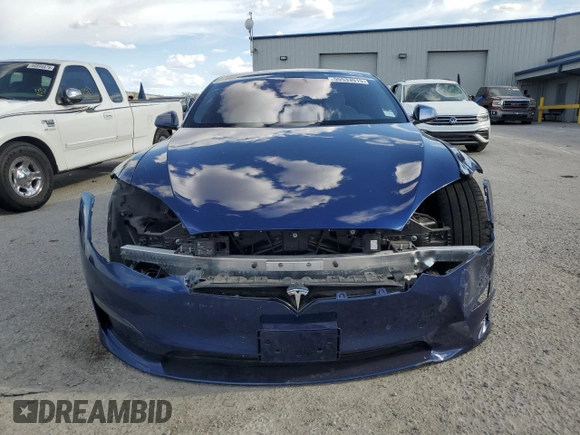 2021 Tesla Model S Long Range z VIN 5YJSA1E52MF437103, wystawiony jako Copart lot #55533515 z przebiegiem 59 015 mil mil oraz Szkoda całkowita • Salvage title. Historia ofert i sprzedaży dostępna na DreamBid. Obrazek 5.