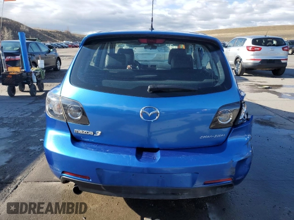 2006 Mazda 3 S Grand Touring with VIN JM1BK344461407128, listed as a Copart auction lot 47407555 with 192,161 mi miles and Salvage Title. Bid and sale history available at DreamBid. Image 6.