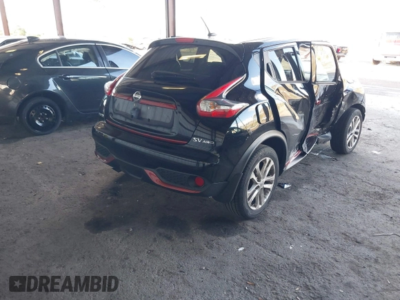 2016 Nissan Juke SL with VIN JN8AF5MV8GT656482, listed as a IAAI auction lot 41264849 with 63,441 mi miles. Bid and sale history available at carsss.com. Image 4.