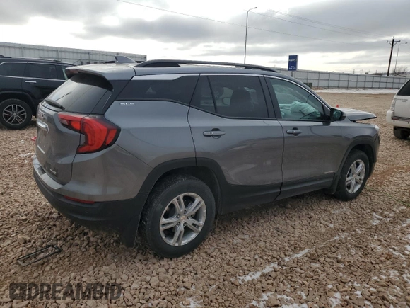 2021 GMC Terrain SLE with VIN 3GKALTEV7ML370442, listed as a Copart auction lot 44411905 with 45,353 mi miles and Salvage Title. Bid and sale history available at carsss.com. Image 3.