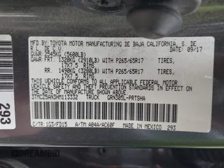 2017 Toyota Tacoma SR5 with VIN 3TMCZ5AN3HM113332, listed as a IAAI auction lot 41757467 with 199,846 mi miles. Bid and sale history available at carsss.com. Image 9.