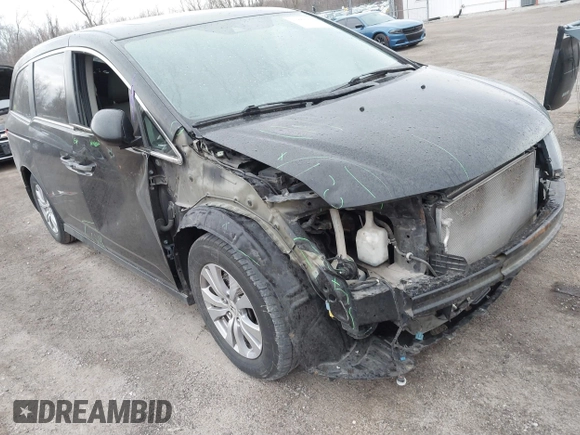 2017 Honda Odyssey EX-L with VIN 5FNRL5H68HB026010, listed as a IAAI auction lot 41884999 with 138,943 mi miles and . Bid and sale history available at DreamBid. Image 6.