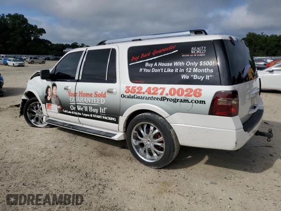 2011 Ford Expedition Max Limited with VIN 1FMJK1K56BEF09895, listed as a Copart auction lot 69820704 with 164,350 mi miles and Salvage title. Bid and sale history available at DreamBid. Image 2.