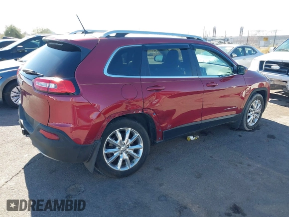 2014 Jeep Cherokee Limited with VIN 1C4PJMDB4EW266611, listed as a IAAI auction lot 41342580 with 78,729 mi miles and . Bid and sale history available at DreamBid. Image 13.