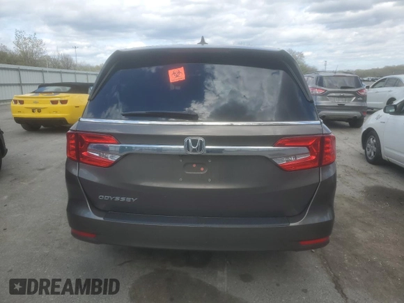 2019 Honda Odyssey EX-L with VIN 5FNRL6H73KB137053, listed as a Copart auction lot 53094245 with 38,081 mi miles and Salvage Title. Bid and sale history available at carsss.com. Image 6.