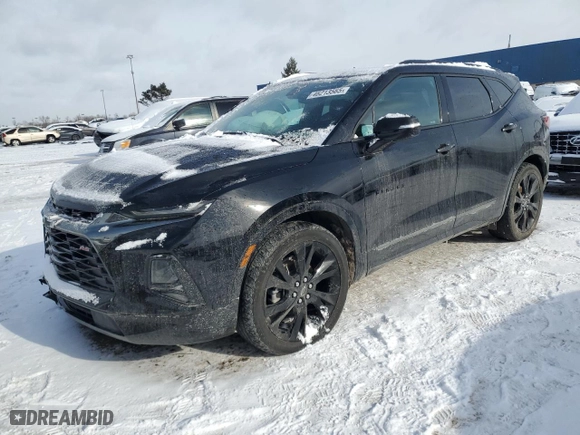 2022 Chevrolet Blazer RS with VIN 3GNKBKRS8NS227737, listed as a Copart auction lot 46213565 with 41,239 mi miles and Non Repairable. Bid and sale history available at carsss.com. Image 1.