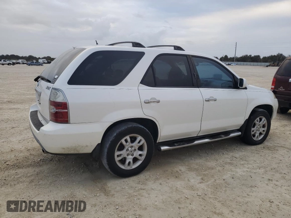 2006 Acura MDX Touring w/Navi with VIN 2HNYD18816H516910, listed as a Copart auction lot 76055544 with 118,244 mi miles and Salvage Title. Bid and sale history available at carsss.com. Image 3.