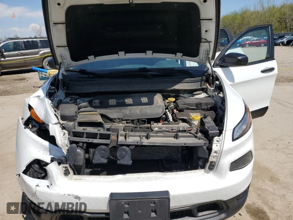 2016 Jeep Cherokee Sport with VIN 1C4PJMAB7GW175789, listed as a Copart auction lot 53930585 with 150,860 mi miles and Salvage title. Bid and sale history available at DreamBid. Image 11.