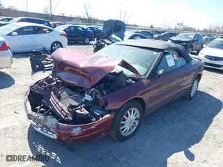 2002 Chrysler Sebring Conv with VIN 1C3EL45R12N279240, listed as a IAAI auction lot 41886541 with 65,576 mi miles. Bid and sale history available at carsss.com. Image 17.