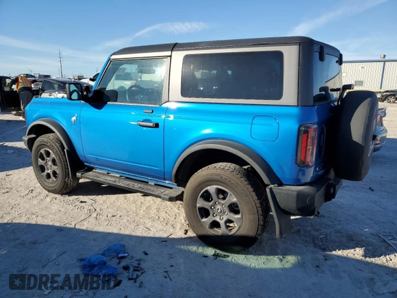 2021 Ford Bronco with VIN 1FMDE5AP6MLA77614, listed as a Copart auction lot 87109254 with 11,515 mi miles and Salvage Title. Bid and sale history available at DreamBid. Image 2.
