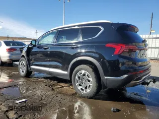 2022 Hyundai Santa Fe Hybrid Blue with VIN KM8S2DA1XNU036078, listed as a Copart auction lot 86357354 with 39,723 mi miles and Salvage Title. Bid and sale history available at carsss.com. Image 2.