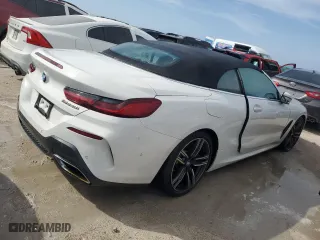 2019 BMW 8 Series M850i xDrive with VIN WBAFY4C53KBX29650, listed as a Copart auction lot 74467184 with 0 mi miles and Salvage Title. Bid and sale history available at carsss.com. Image 3.