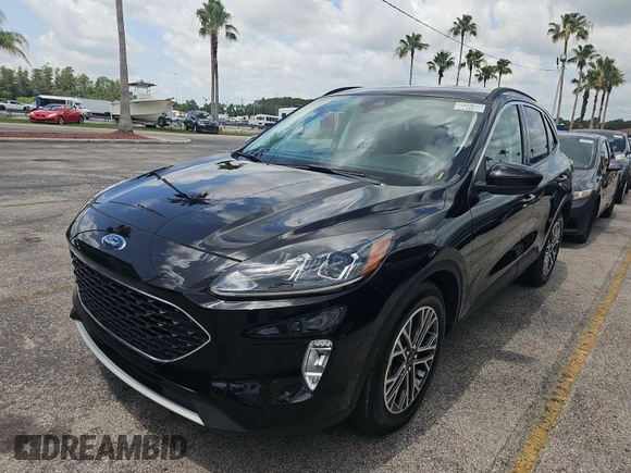2021 Ford Escape SEL Hybrid with VIN 1FMCU0CZ4MUA54097, listed as a IAAI auction lot 42566428 with 45,342 mi miles and . Bid and sale history available at DreamBid. Image 20.