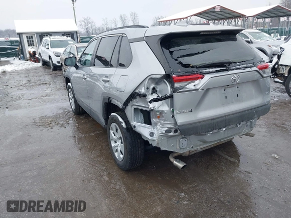 2020 Toyota RAV4 LE with VIN 2T3H1RFV9LW084522, listed as a IAAI auction lot 41544414 with 158,230 mi miles. Bid and sale history available at carsss.com. Image 3.