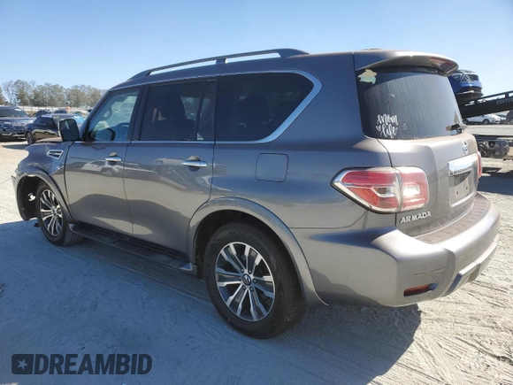 2020 Nissan Armada SV with VIN JN8AY2ND1LX017815, listed as a Copart auction lot 76113454 with 112,407 mi miles and Salvage Title. Bid and sale history available at carsss.com. Image 2.