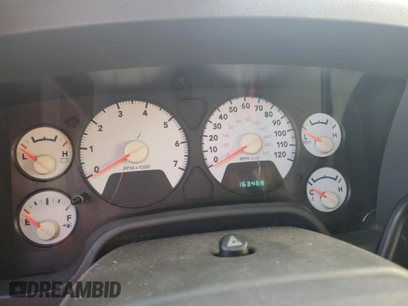 2007 Dodge Ram 2500 SLT with VIN 1D7KS28D87J533892, listed as a Copart auction lot 88345525 with 163,468 mi miles and Salvage Title. Bid and sale history available at carsss.com. Image 9.
