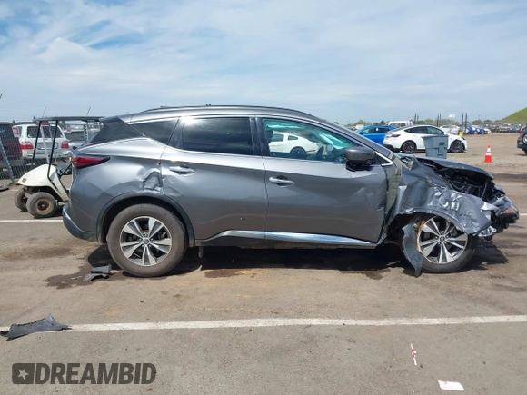 2023 Nissan Murano SV with VIN 5N1AZ2BJ0PC105430, listed as a IAAI auction lot 42020165 with 73,705 mi miles. Bid and sale history available at carsss.com. Image 14.