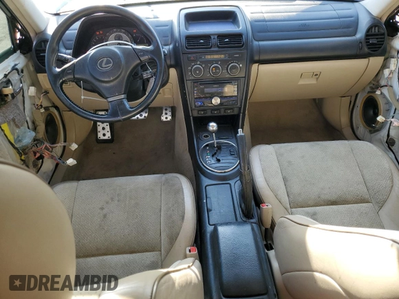 2001 Lexus IS 300/350 z VIN JTHBD182610020231, wystawiony jako Copart lot #52569225 z przebiegiem 211 525 mil mil oraz Szkody całkowita. Historia ofert i sprzedaży dostępna na DreamBid. Obrazek 8.