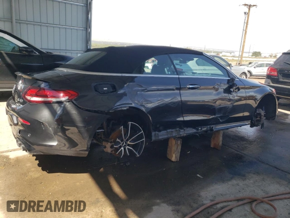 2021 Mercedes-Benz C with VIN W1KWK6EB7MG095077, listed as a Copart auction lot 63527184 with 17,239 mi miles and Salvage title. Bid and sale history available at DreamBid. Image 3.