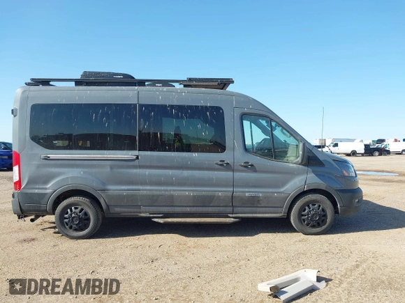 2023 Ford Transit Passenger XL with VIN 1FBAX9CG3PKB41256, listed as a IAAI auction lot 41967907 with 4,743 mi miles and . Bid and sale history available at DreamBid. Image 14.