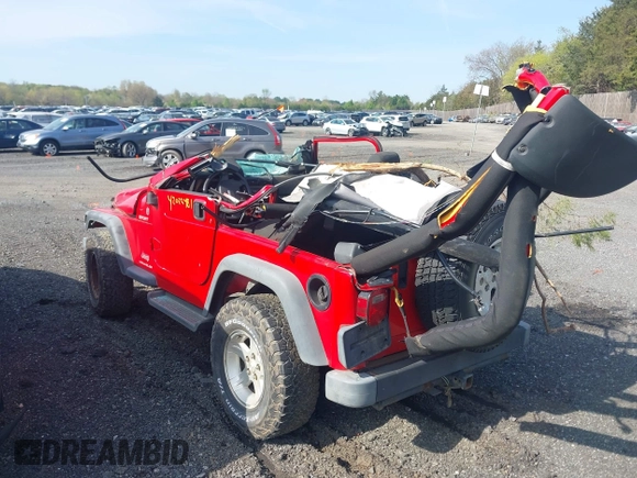 2004 Jeep Wrangler Sport with VIN 1J4FA49S14P803149, listed as a IAAI auction lot 42022481 with Not Provided miles. Bid and sale history available at carsss.com. Image 3.