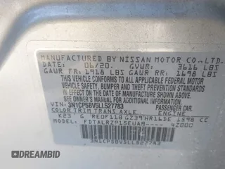 2020 Nissan Kicks S with VIN 3N1CP5BV5LL527783, listed as a IAAI auction lot 41798404 with 53,834 mi miles and . Bid and sale history available at DreamBid. Image 9.