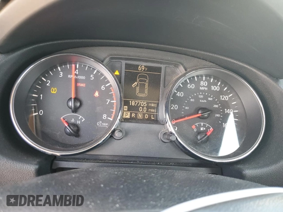 2012 Nissan Rogue S with VIN JN8AS5MT5CW295148, listed as a Copart auction lot 48535475 with 187,705 mi miles and Salvage Title. Bid and sale history available at DreamBid. Image 9.