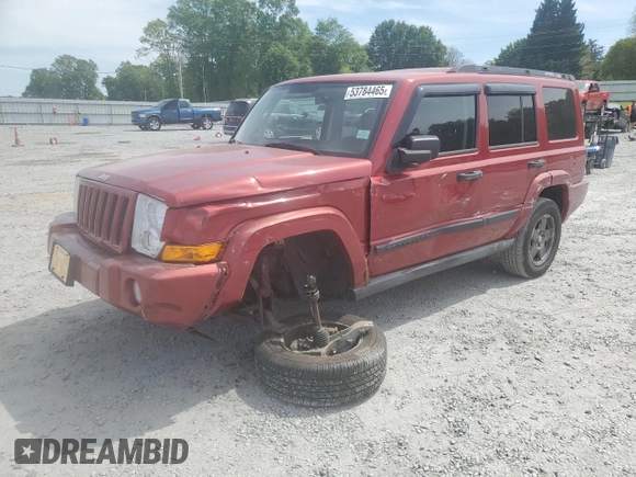 2006 Jeep Commander with VIN 1J8HG48K16C228374, listed as a Copart auction lot 53784465 with 114,799 mi miles and Salvage Title. Bid and sale history available at DreamBid. Image 1.