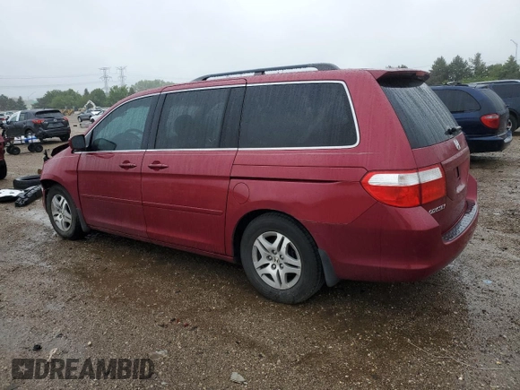 2006 Honda Odyssey EX-L z VIN 5FNRL38756B416802, wystawiony jako Copart lot #57588515 z przebiegiem 169 093 mil mil oraz Szkoda całkowita • Salvage title. Historia ofert i sprzedaży dostępna na DreamBid. Obrazek 2.
