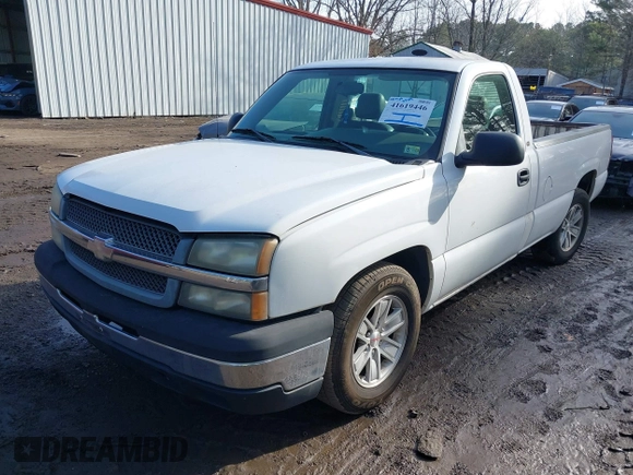 2004 Chevrolet Silverado 1500 Work Truck with VIN 1GCEC14X14Z201305, listed as a IAAI auction lot 41619446 with 166,615 mi miles. Bid and sale history available at carsss.com. Image 2.