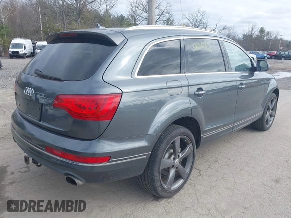 2013 Audi Q7 3.0T Premium Plus with VIN WA1LGAFE8DD014173, listed as a IAAI auction lot 41855929 with 156,617 mi miles. Bid and sale history available at carsss.com. Image 4.