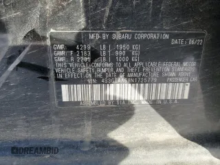 2022 Subaru Impreza with VIN 4S3GTAA68N1725779, listed as a Copart auction lot 44722785 with 57,464 mi miles and Salvage title. Bid and sale history available at DreamBid. Image 13.