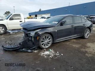 2025 Cadillac CT5 Sport with VIN 1G6DU5RKXS0113984, listed as a Copart auction lot 46092135 with 1,014 mi miles and Clean Title. Bid and sale history available at DreamBid. Image 1.