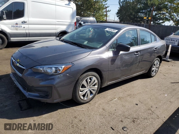 2019 Subaru Impreza with VIN 4S3GKAB66K3621714, listed as a Copart auction lot 71404284 with 33,702 mi miles and Salvage title. Bid and sale history available at DreamBid. Image 1.