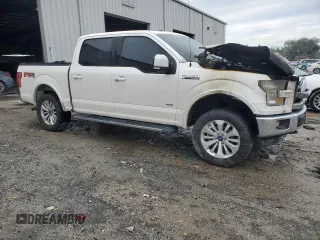 2015 Ford F-150 XLT with VIN 1FTEW1EG9FFB30252, listed as a Copart auction lot 46334915 with Not provided miles and Salvage title. Bid and sale history available at DreamBid. Image 4.