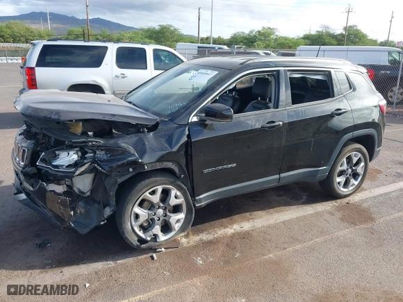 2018 Jeep Compass Limited with VIN 3C4NJDCB9JT423168, listed as a IAAI auction lot 40405647 with 59,167 mi miles. Bid and sale history available at carsss.com. Image 17.