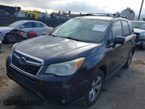 2014 Subaru Forester Premium z VIN JF2SJAEC4EH498762, wystawiony jako IAAI lot #41442423 z przebiegiem 228 769 mil mil oraz . Historia ofert i sprzedaży dostępna na DreamBid. Obrazek 2.