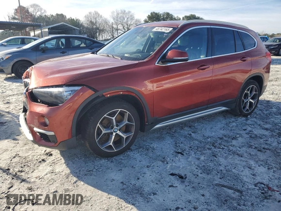 2019 BMW X1 sDrive28i with VIN WBXHU7C50K3H46236, listed as a Copart auction lot 45742165 with 102,335 mi miles and Salvage Title. Bid and sale history available at carsss.com. Image 1.