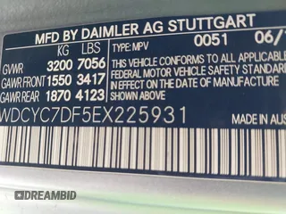 2014 Mercedes-Benz G-Class G 63 AMG with VIN WDCYC7DF5EX225931, listed as a IAAI auction lot 39186257 with 76,859 mi miles. Bid and sale history available at carsss.com. Image 9.
