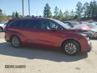 2021 Toyota Sienna LE with VIN 5TDKRKEC4MS069838, listed as a Copart auction lot 88306665 with 91,427 mi miles and Salvage Title. Bid and sale history available at carsss.com. Image 4.