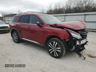 2024 Nissan Pathfinder Platinum with VIN 5N1DR3DG7RC316812, listed as a Copart auction lot 44542305 with 1,608 mi miles and Salvage title. Bid and sale history available at DreamBid. Image 4.