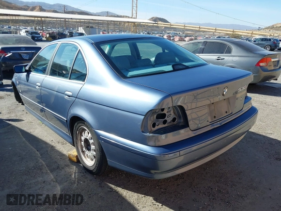 2002 BMW 5 Series 530iA with VIN WBADT63472CH92630, listed as a IAAI auction lot 41348220 with Not Provided miles. Bid and sale history available at carsss.com. Image 3.