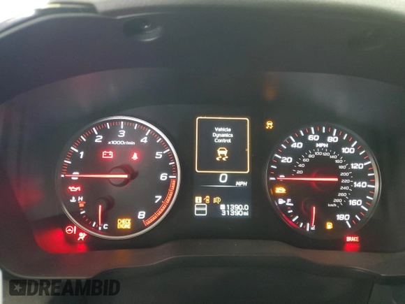 2023 Subaru WRX Premium with VIN JF1VBAF6XP9809146, listed as a Copart auction lot 62493765 with 31,390 mi miles and Salvage title. Bid and sale history available at DreamBid. Image 9.
